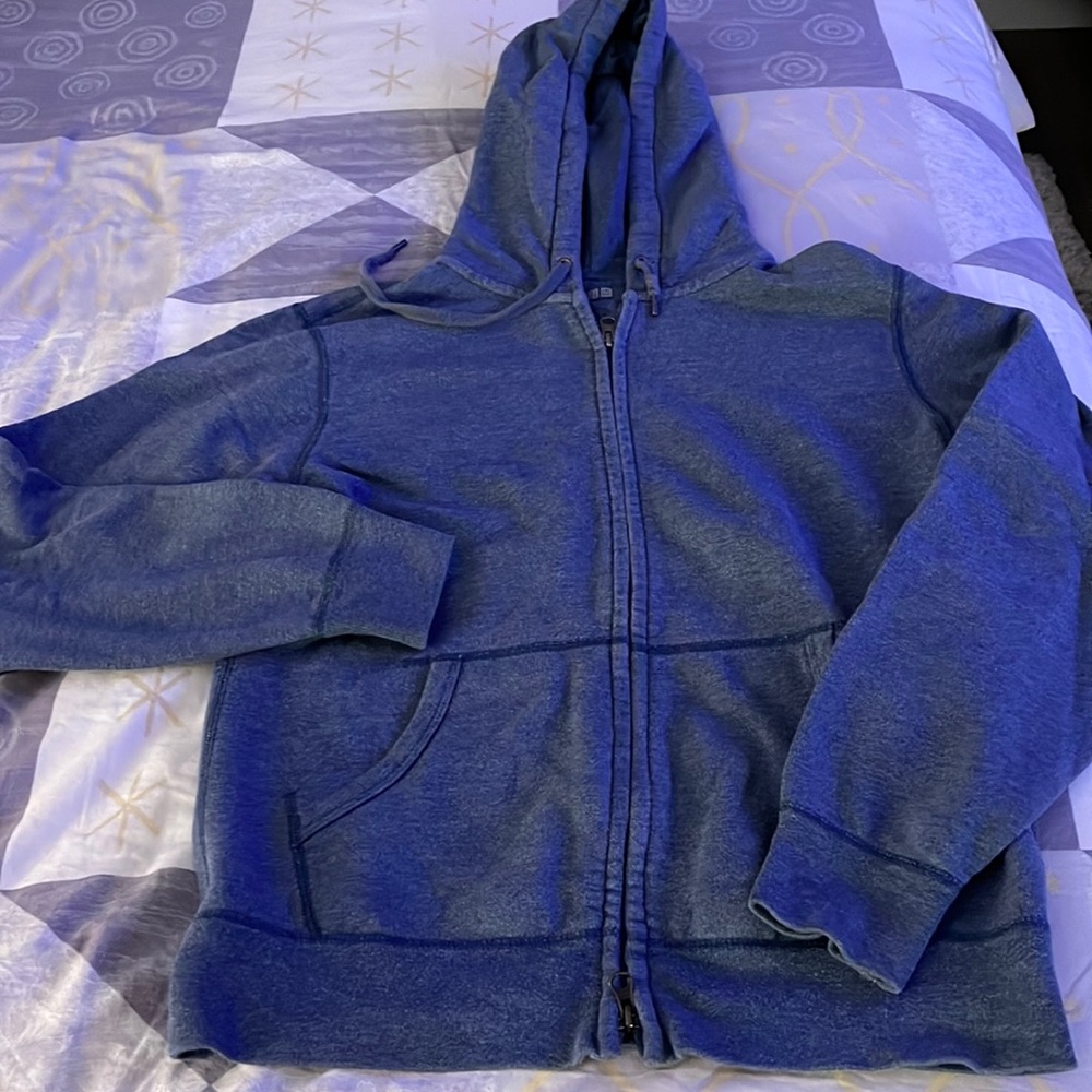 Big boys light blue grey hoodie